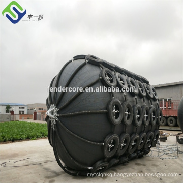 air-filled ship rubber fender with used aircraft tires